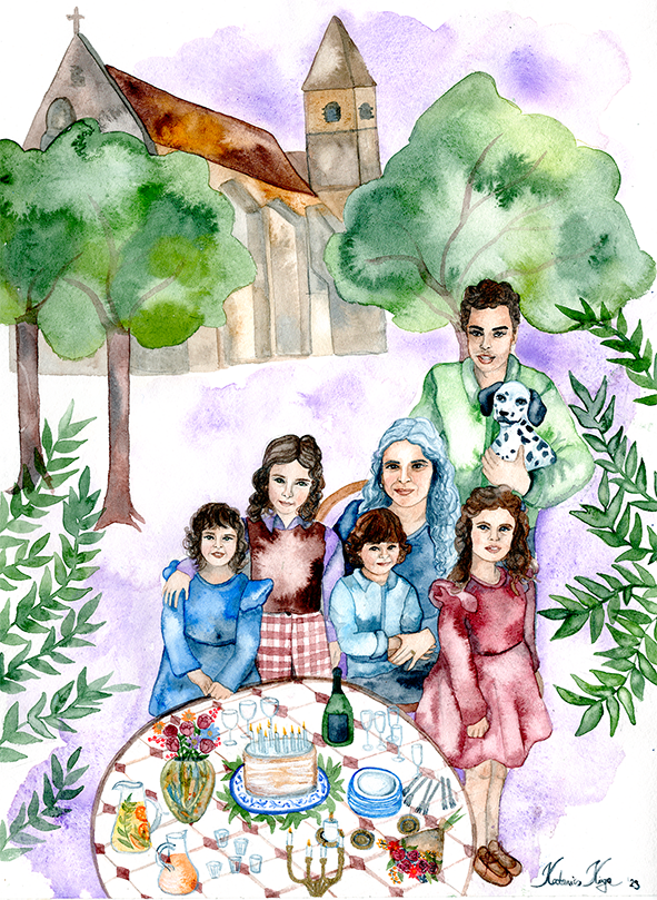 Family portrait, Suzanne - December 2023 - custom order