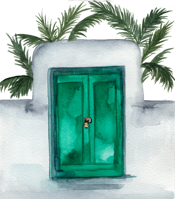 Green doors - A Week Abroad, Lanzarote edition